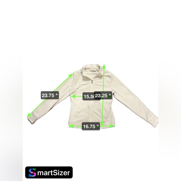 ATHLETA White Zip-Up Jacket Size X-SMALL - Picture 2 of 3